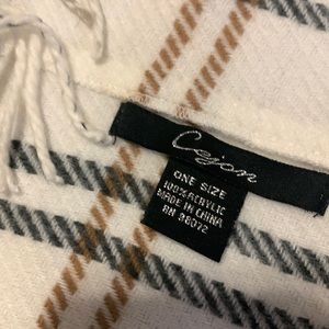 Infinity scarf with fringe. Worn once. Great condition. One size.